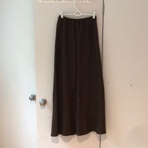 Bryan Walker Brown full length Linen Skirt